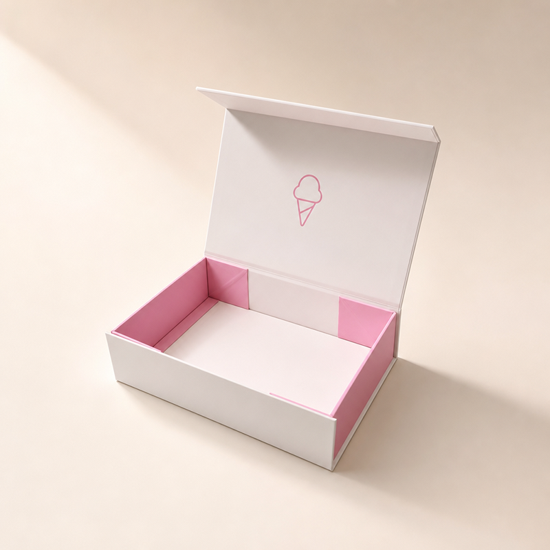 Newest Foldable Luxury Flip Magnetic Gift Box Packaging Custom Logo Matte Lamination Hard Rigid Gift Box