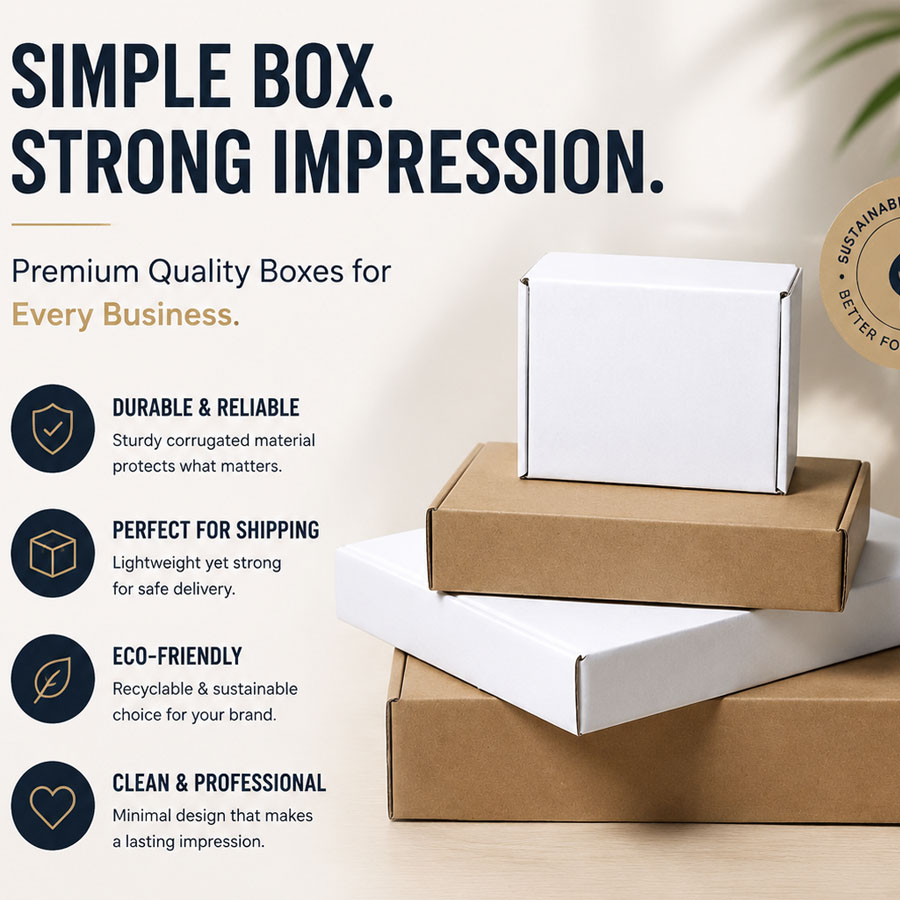 Custom Eco-Friendly Biodegradable Recyclable White Kraft Mailing Gift Boxes for Seeds and Plant Packages