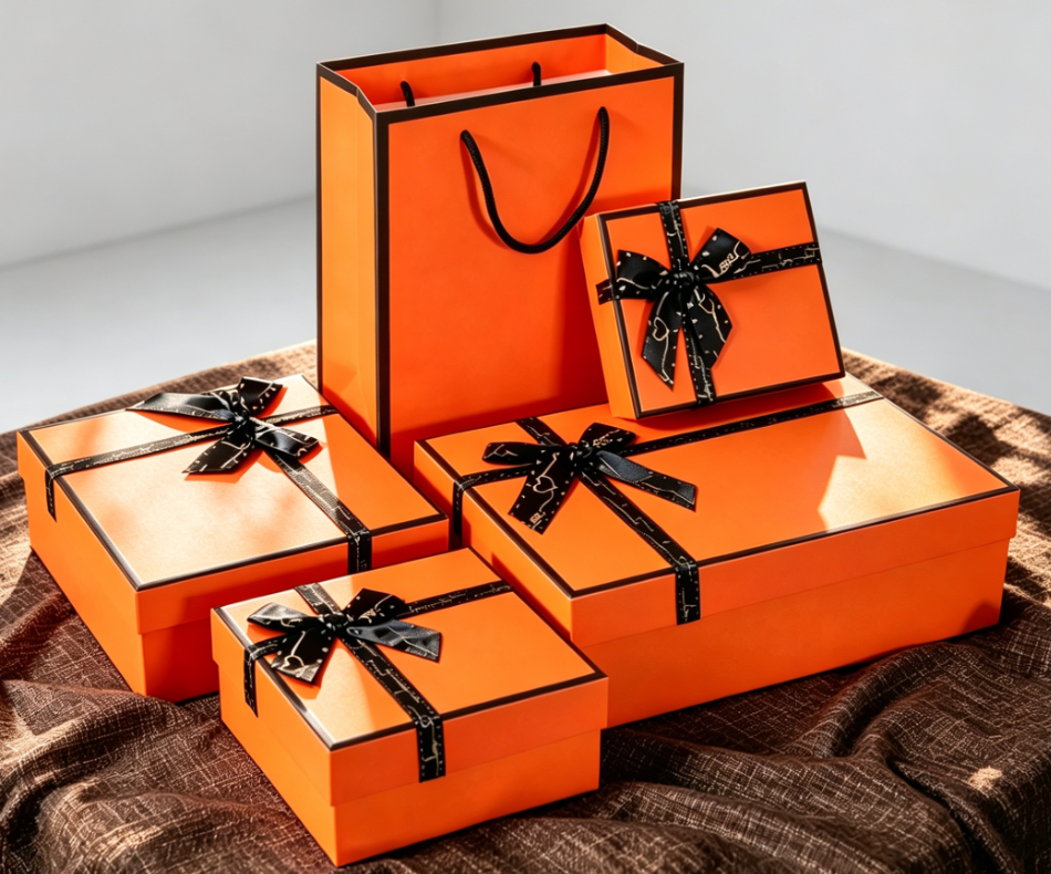 Custom Luxury Black Rigid Gift Box with Lid Recyclable Cardboard Packaging Box for Perfume Birthday Souvenir Gifts