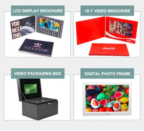 Custom Hand Made White Cardboard Paper Box 7 Inch LCD Display Video Gift Box for Birthday Anniversary Promotional Luxury Jewelry