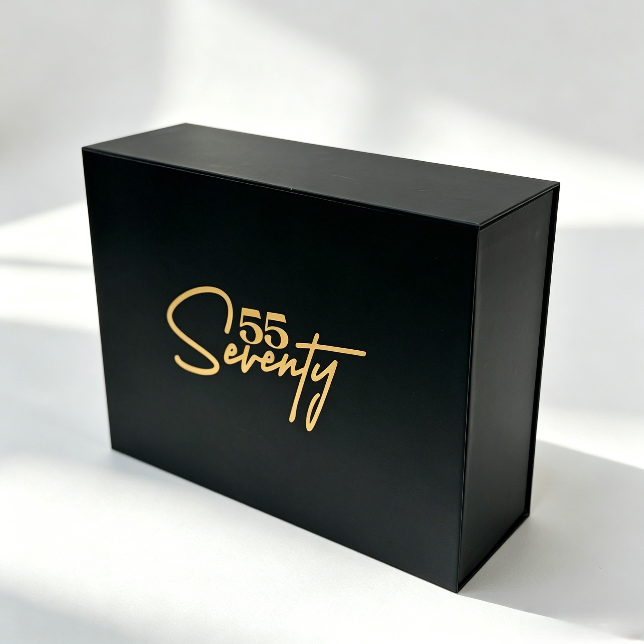 Custom Gold Foil Logo Recyclable Grey Board Rigid Magnet Box Packaging Luxury Book Shaped Magnetic Gift Box with Magnetic Lid