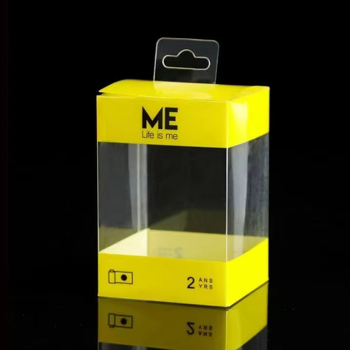 Transparent PVC Foldable Package Box for Cosmetics Perfume Lipstick Eyelash Mascara Eye Shadow Lotion Craft Shampoo Recyclable