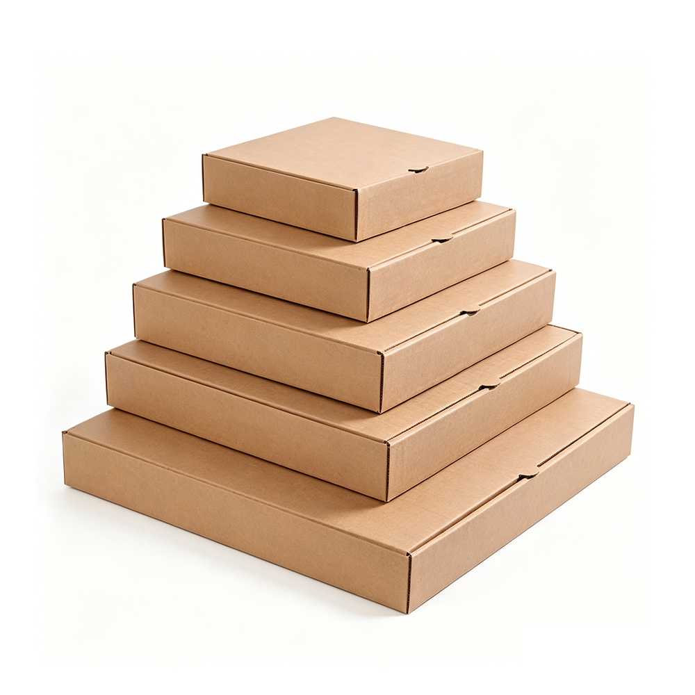 Natural Color Foldable Kraft Corrugated Cardboard Box Gift Shipping Mailing Carton for Product Packaging