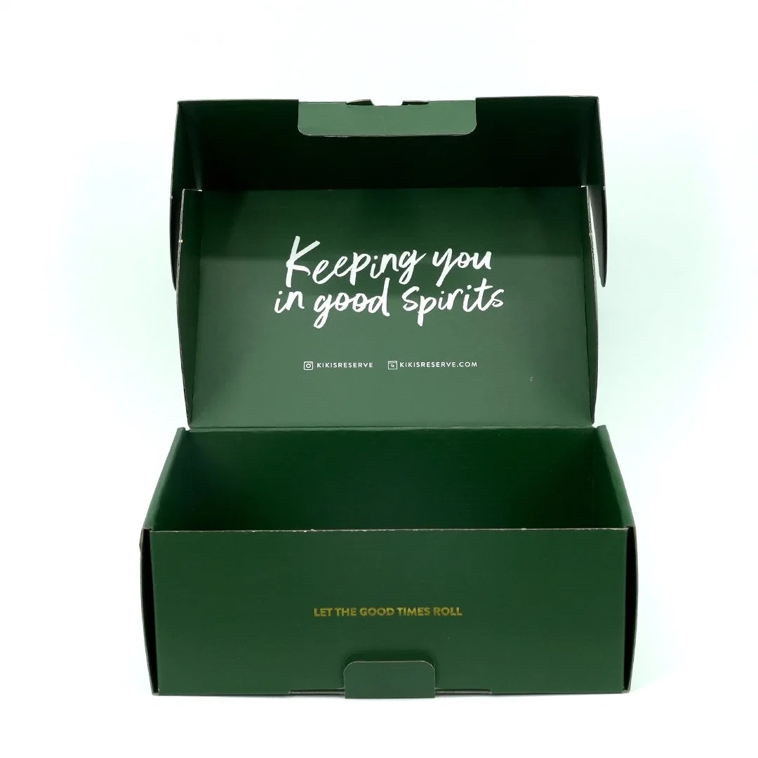 Recyclable Dark Green Shipping Boxes Dark Green Packaging Box Custom Shoe Box With Logo Packaging