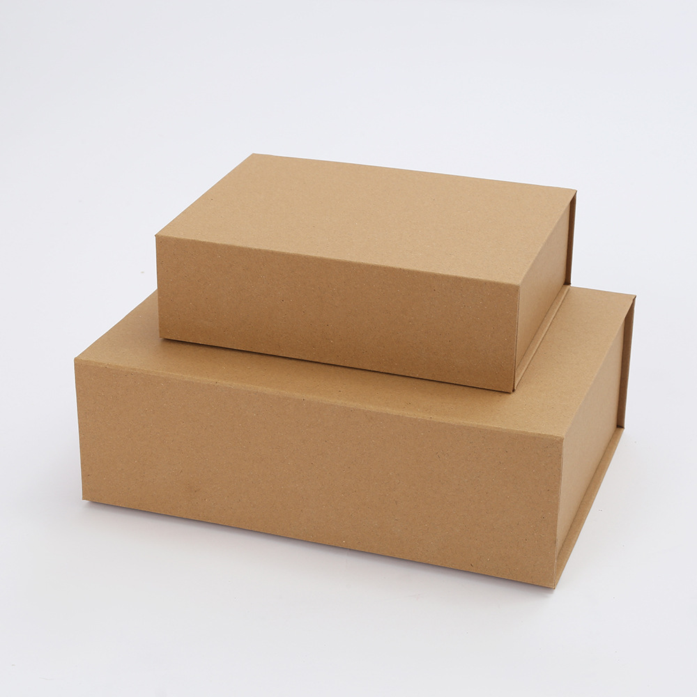 New Flip-top One-piece Folding Box Gift Packaging Souvenir and Present Box square Rigid Paper Die-cut Folding Box