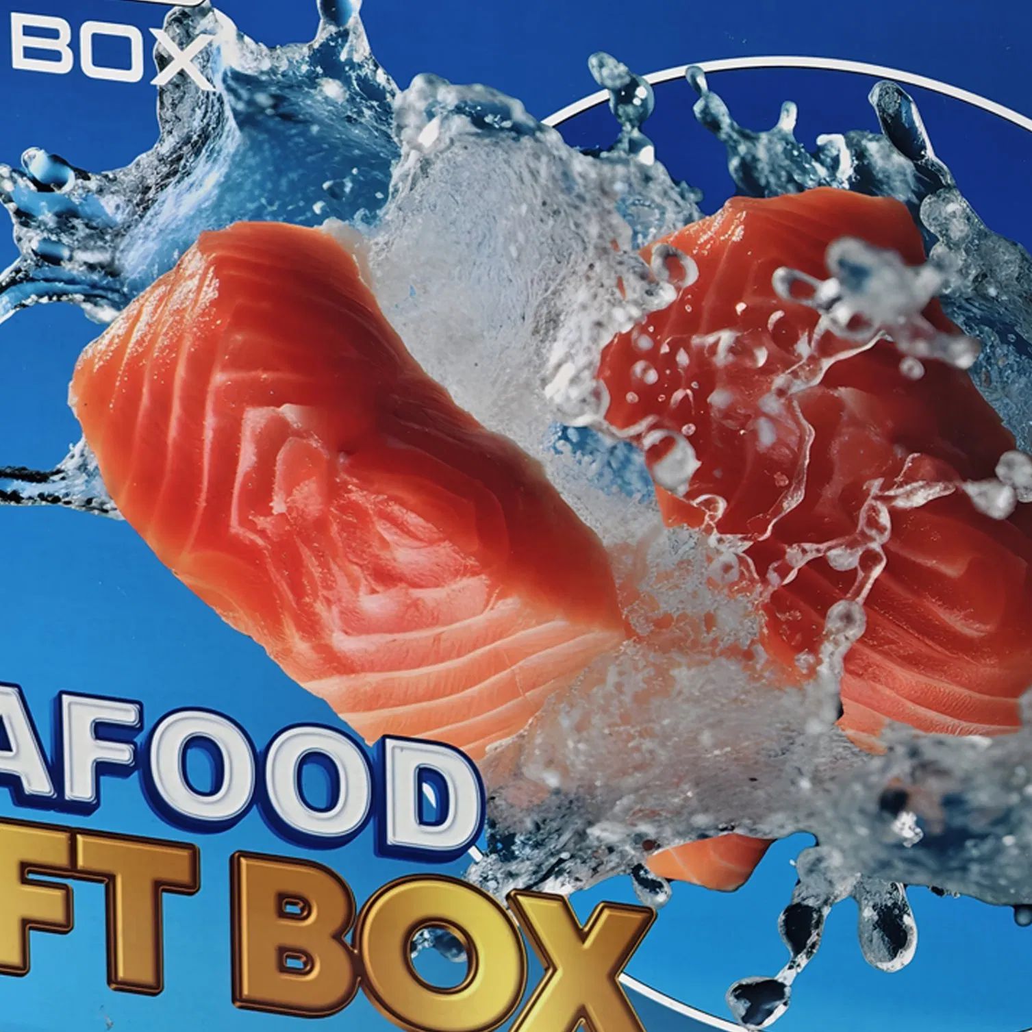 Custom Carton Seafood Box Frozen Shrimp Frozen Food Retail Packaging Box