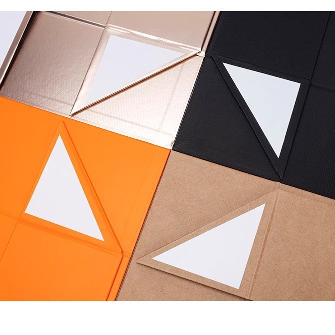 35*23*10cm Folding Craft Box Gift Box Eco Friendly Luxury Packaging Orange Foldable Gift Box for Small Business
