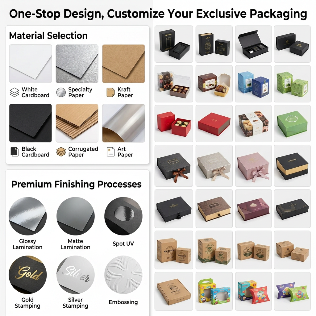 Premium Magnetic Closure Gift Box with Display Window, Custom Logo Green Rigid Box for Skincare &amp; Perfume