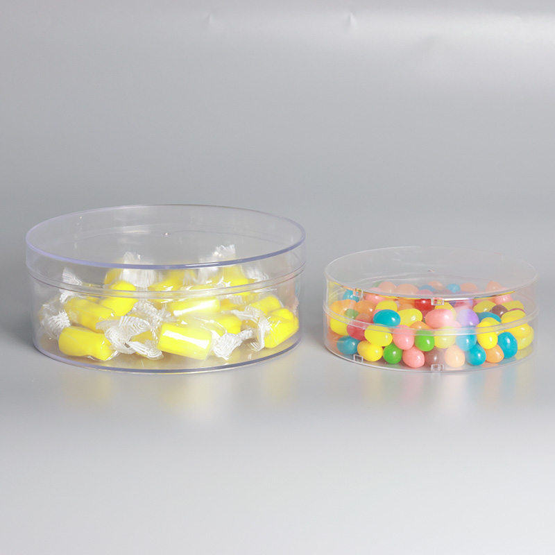 Aoyi Custom Recycled Materials PS Food Grade Plastic Box with Custom Color UV Printing for Dried Fruit Candy Snacks-Custom Sizes