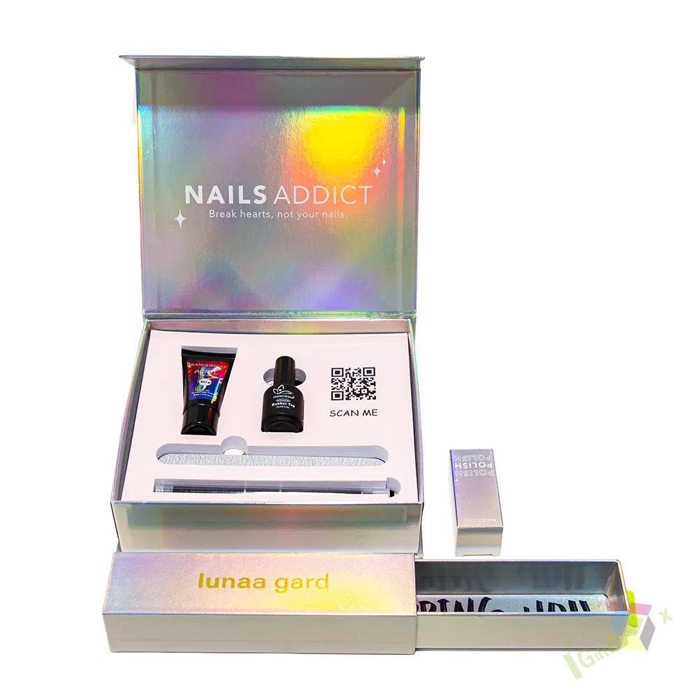 Custom Promotional OEM Good Price Cake Drawer Paper Hologram Gift Packaging Holographic Box for Food