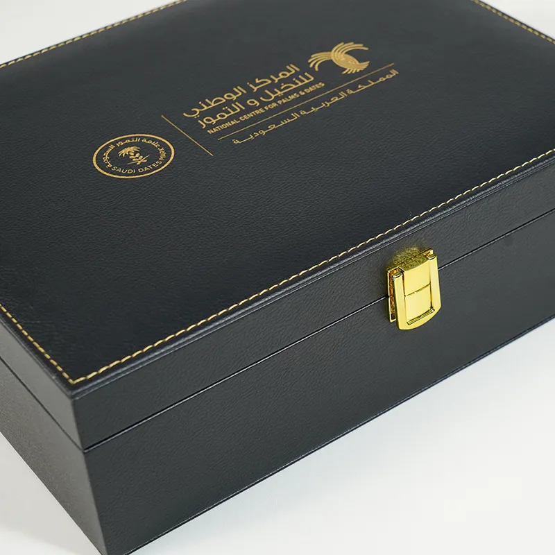 Luxury Box Leather Carrying Case Wine Wood Wine Gift Box