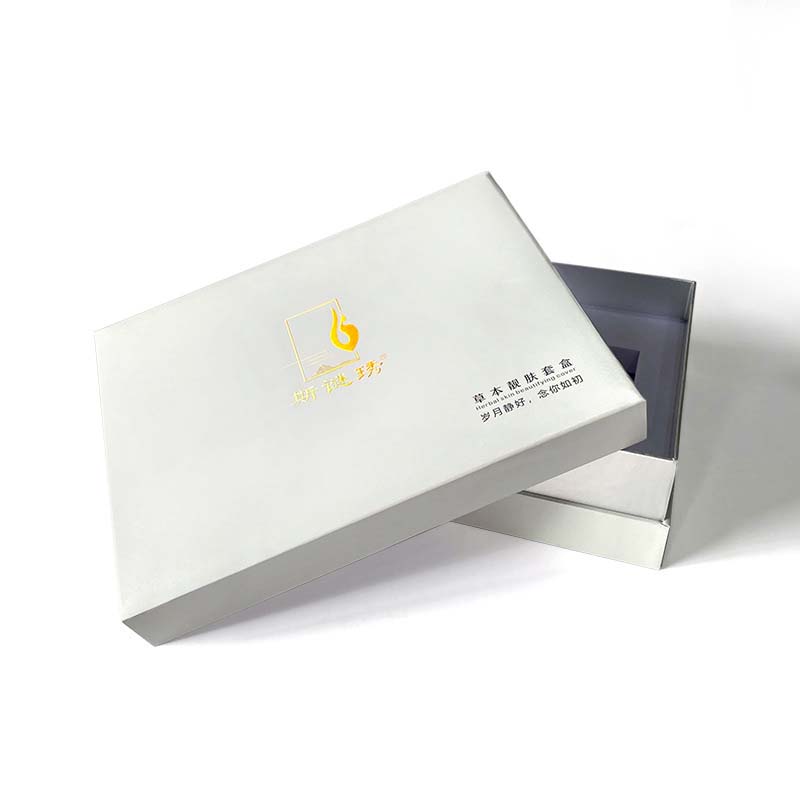 High Quality Biodegradable Cosmetic Skincare Packaging Rigid Boxes Embossing Matt Lamination Elegant Cardboard Gift Boxes for