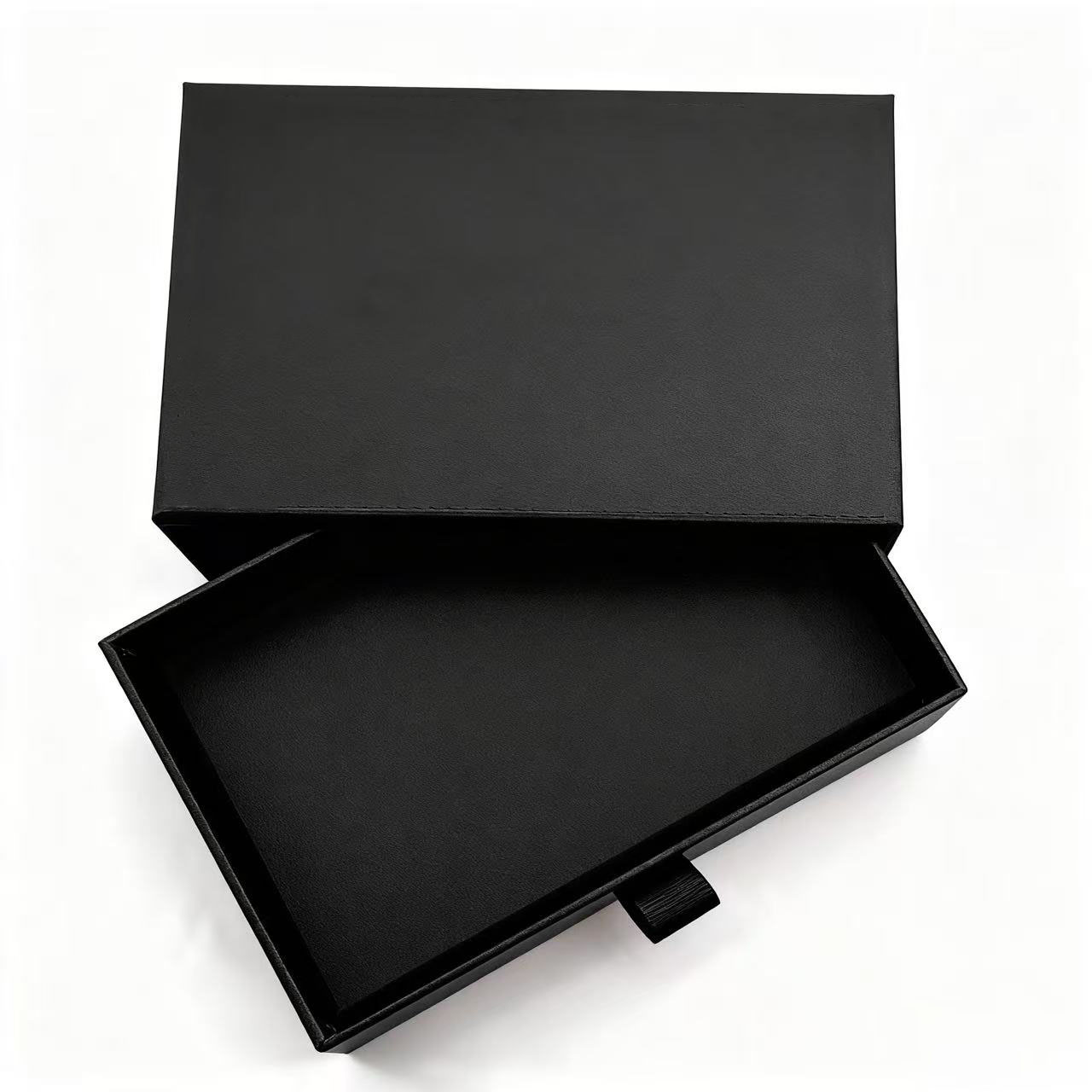 Customized Hard Cardboard Sliding Drawer Box Rigid Boxes Glossy Lamination Custom Logo Printing Recycled Materials Sponge