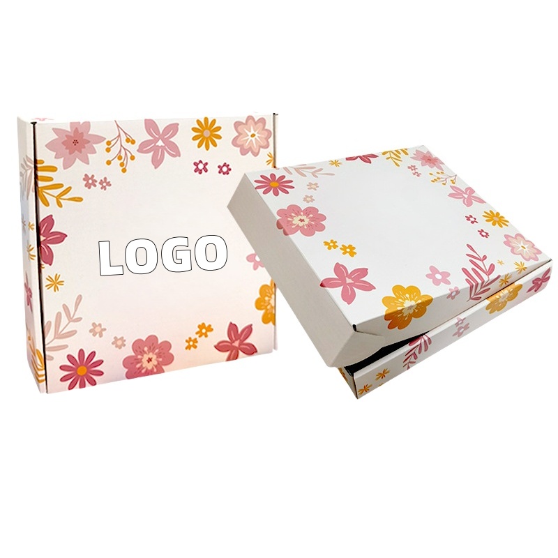 Custom Product Packaging Box Corrugated Gift Fold Box OEM Factory Eco Friendly Shipping Pink Mailer Box Packaging With Logo