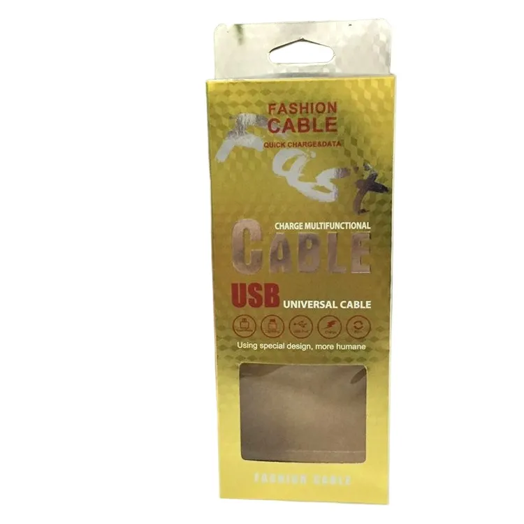 Premium Retail Packaging Paper Box for USB Cables and Phone Accessories