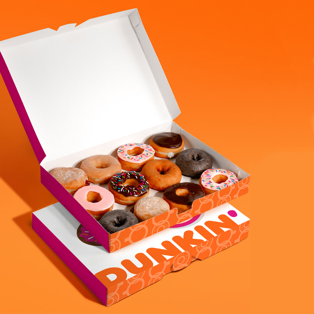 Custom Logo Recyclable Kraft Paper Donut Packaging Boxes for Food Takeaway