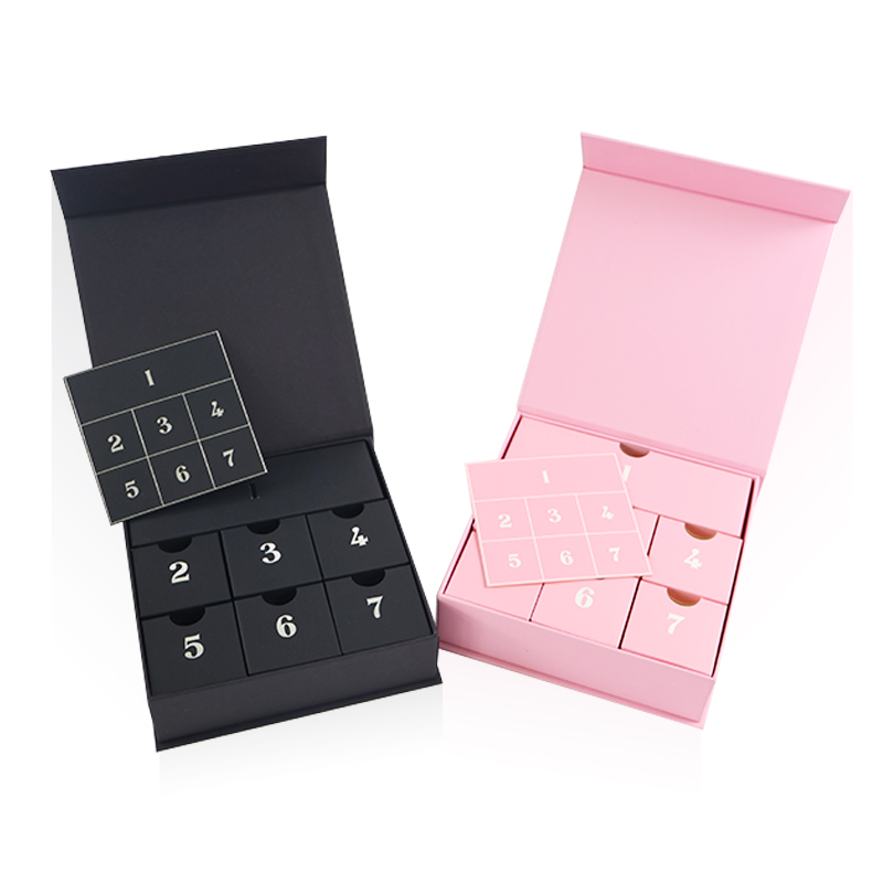 Holiday Countdown Empty Surprise Calendar Gift Box 7 Days of Christmas Advent Calendar Packaging Blind Box