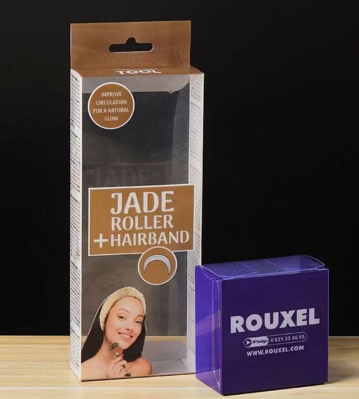 Transparent PVC Foldable Package Box for Cosmetics Perfume Lipstick Eyelash Mascara Eye Shadow Lotion Craft Shampoo Recyclable