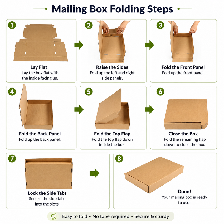 Custom Eco-Friendly Biodegradable Recyclable White Kraft Mailing Gift Boxes for Seeds and Plant Packages
