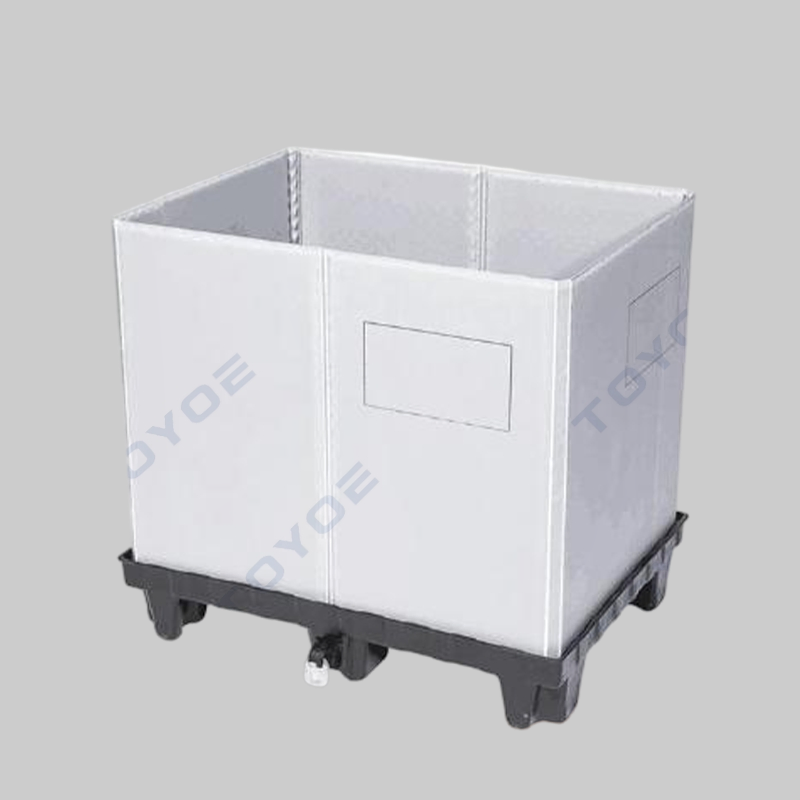 Retail Frozen Euro Pallet Box Plastic Bin Insulated and Defrost Water Collection Reservoir for Packaging and Transportation Solutions for Metal Stamping Parts