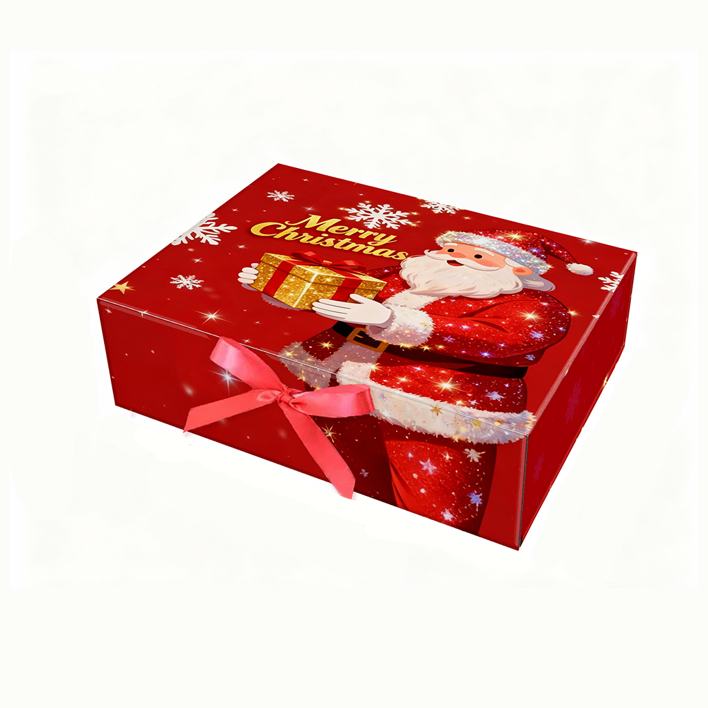 In Stock High-End Gift Box Creative Large Empty Folding Christmas Paper Package Box for Scarf Cup Holiday Packaging