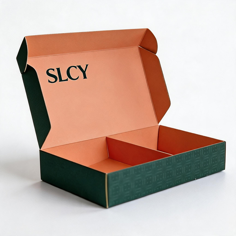 Free Design Recyclable Printed Foldable E-commerce Packaging Custom Box with Logo Corrugated Shipping Paper Box with Dividers
