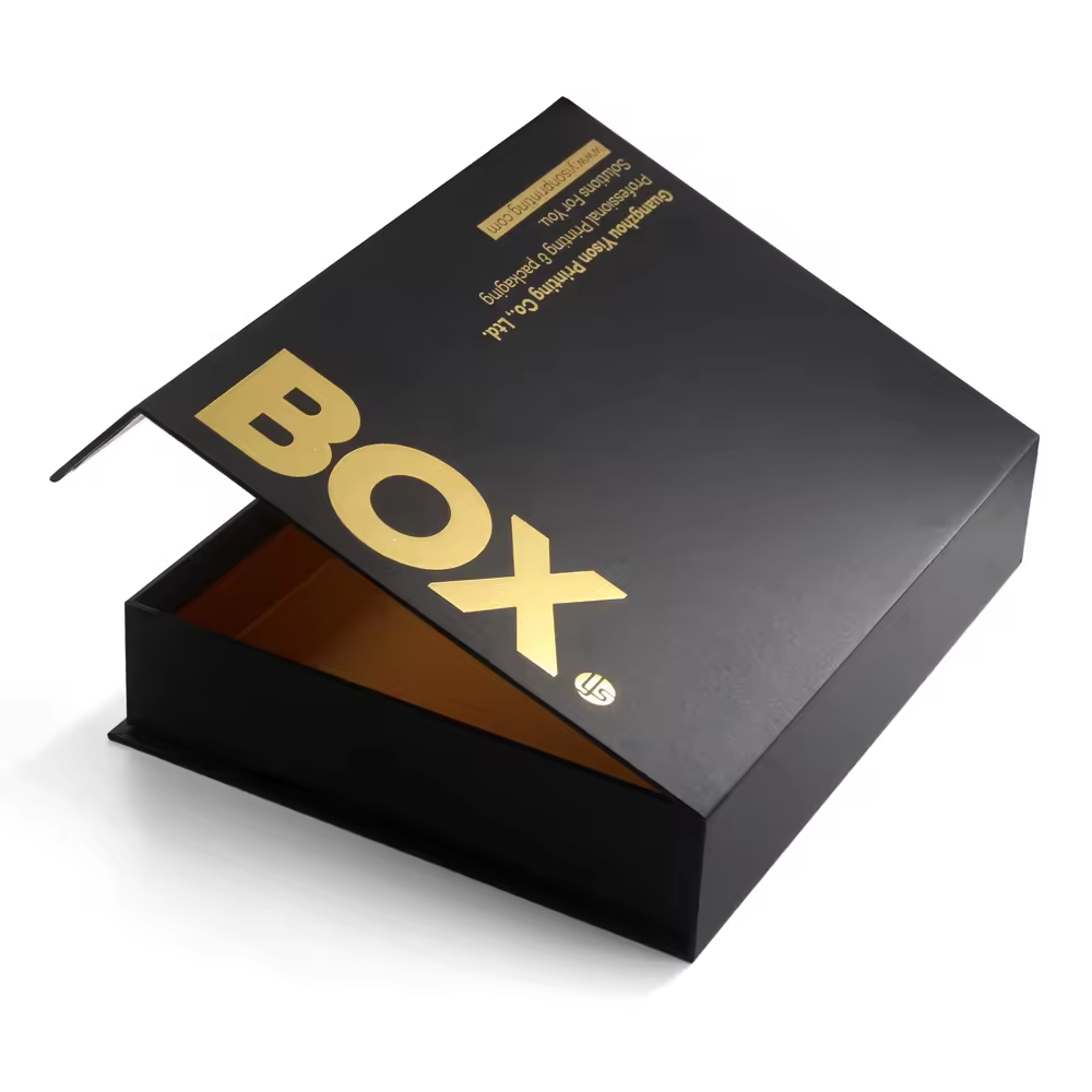 Customized Premium Packaging Black Custom Bundle Box,Luxury Candles Rigid Cardboard Shipping Packaging Magnetic Folding Gift Box