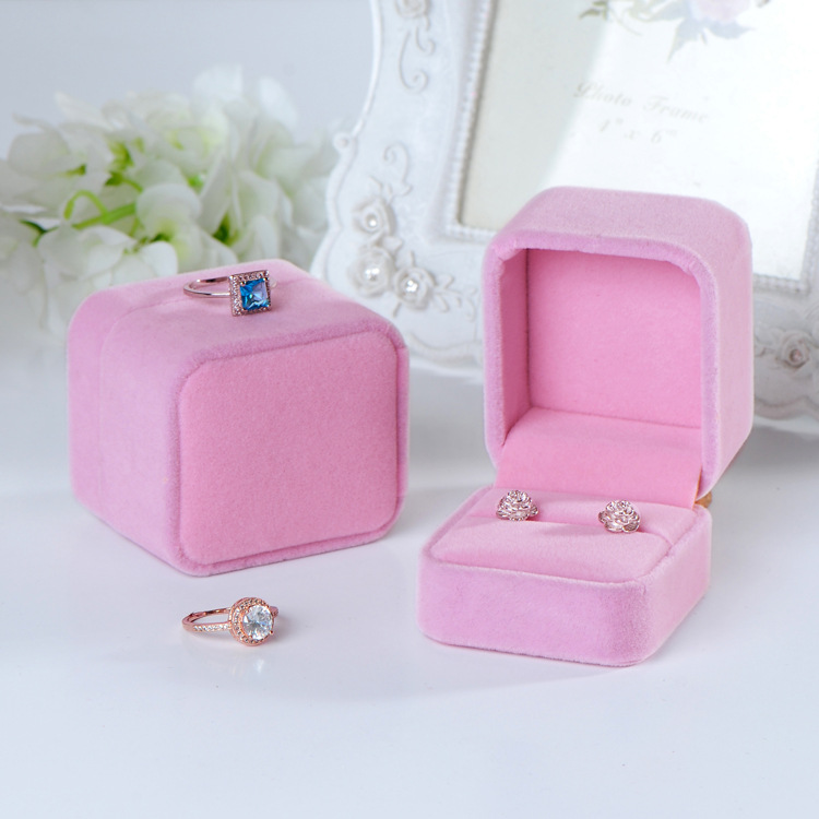 SSeeSY Wholesale Hot Sale Luxury Custom Logo Bracelet Necklace Ring Velvet Box Jewelry Gift Cases Packaging Valentine Boxes Set