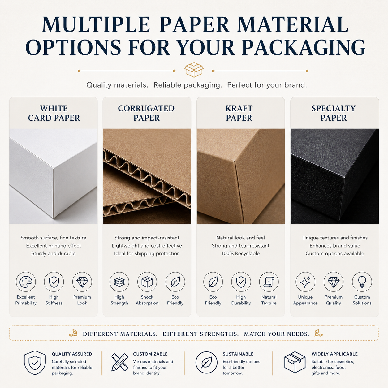 Custom Recycled Materials Eco-Friendly Portable Corrugated Paper Gift Box with Embossing and Custom Logo Printing