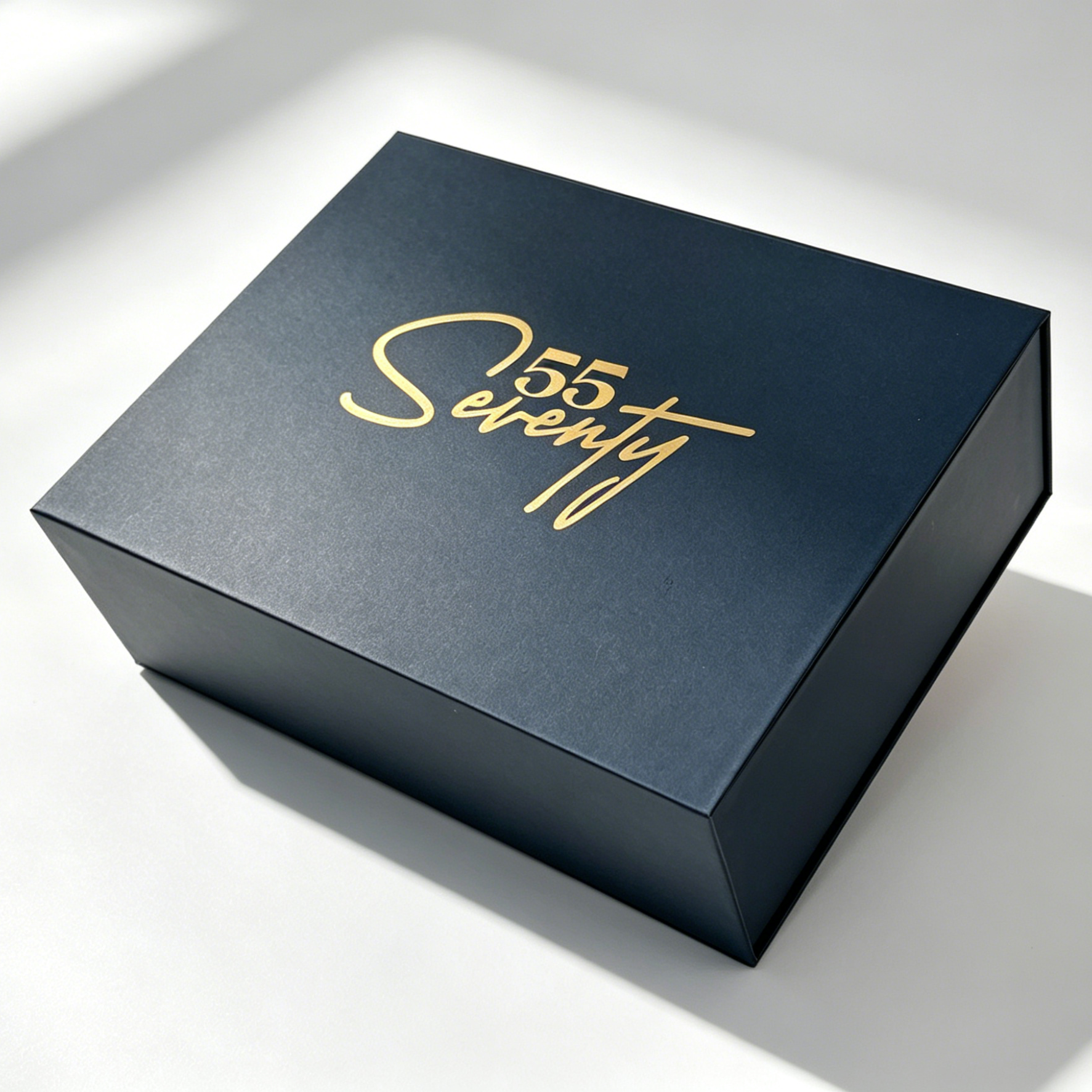 Custom Gold Foil Logo Recyclable Grey Board Rigid Magnet Box Packaging Luxury Book Shaped Magnetic Gift Box with Magnetic Lid