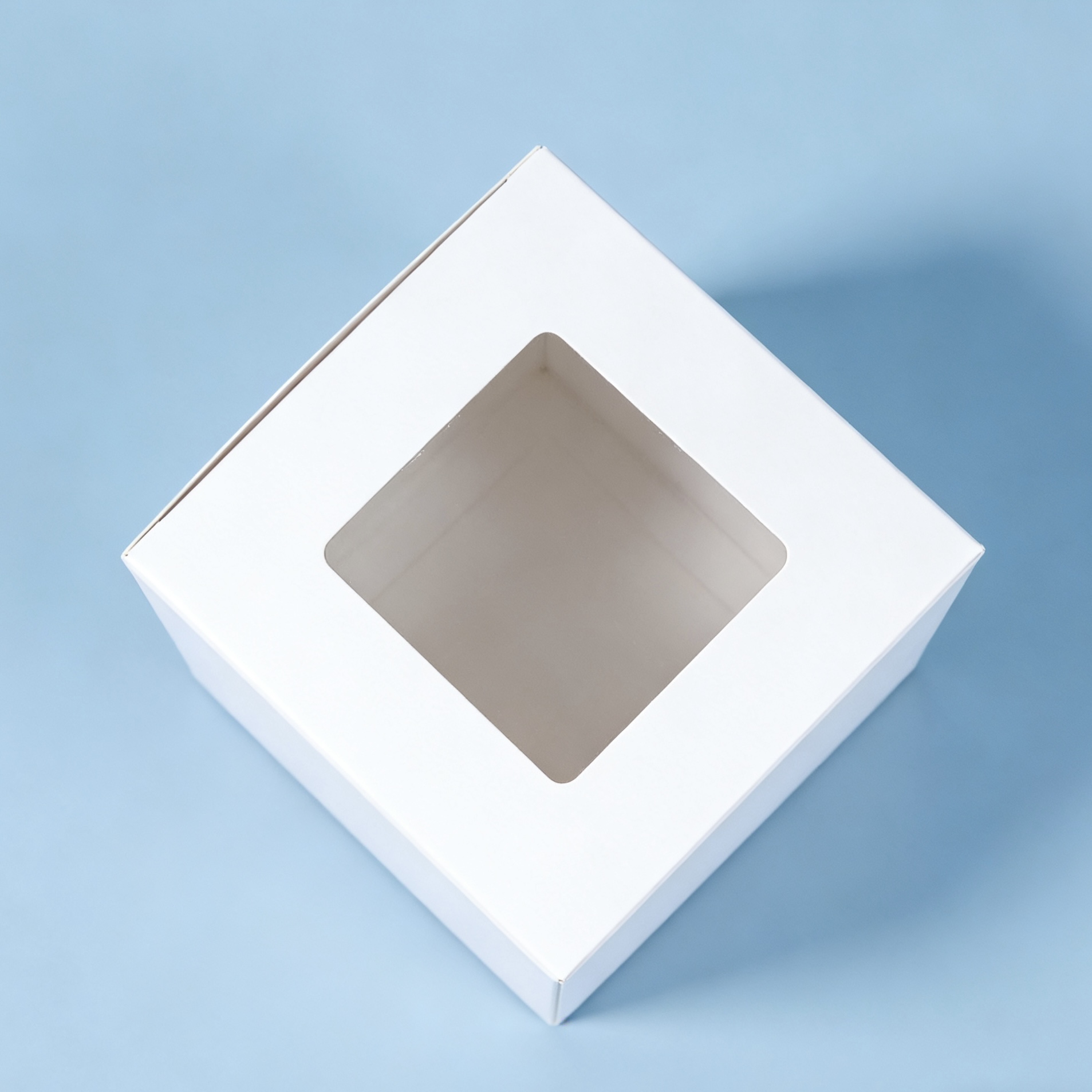 Custom White Kraft Paper Boxes with a Front Window, Designed for Packaging Toy Figurines and Small Gifts