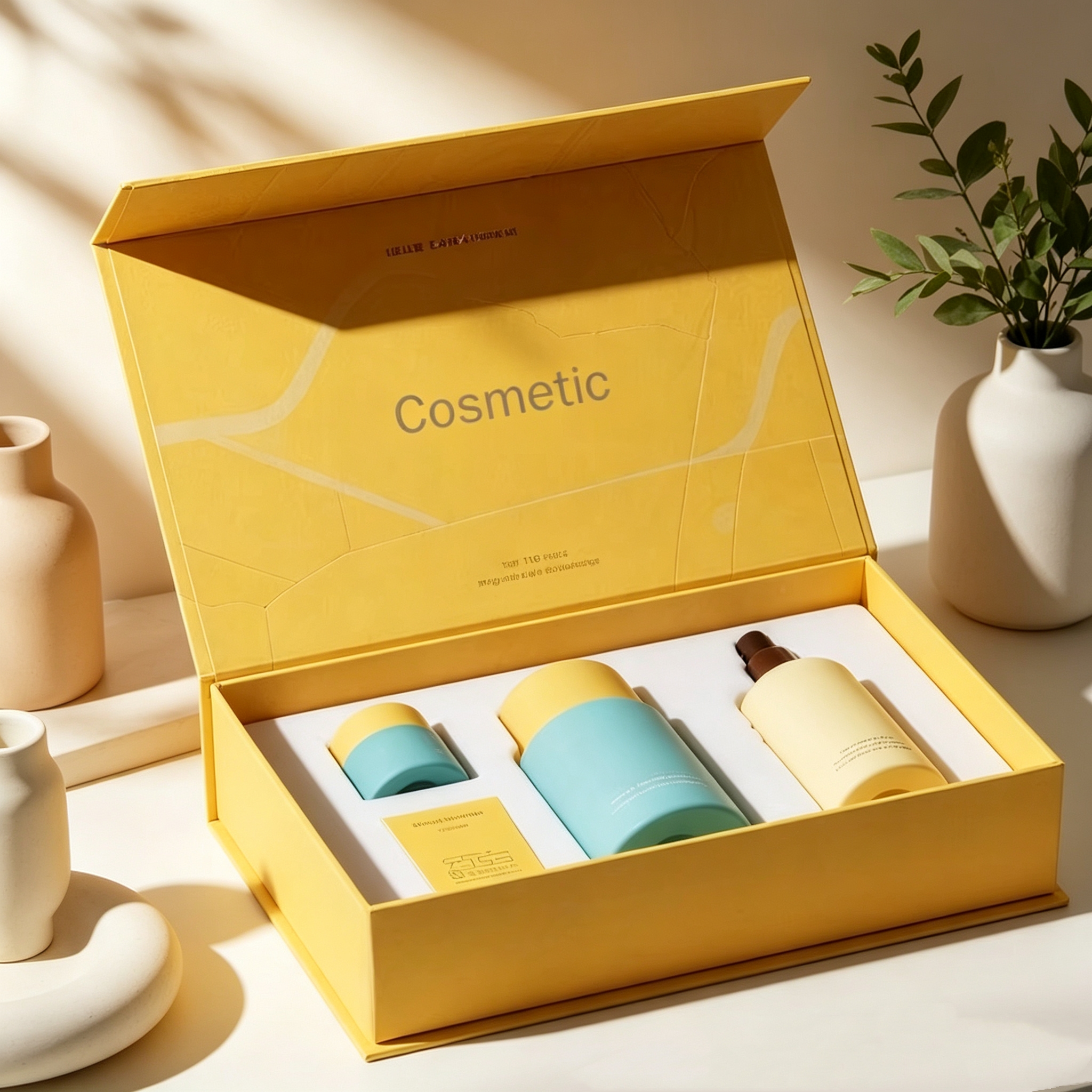 Low MOQ Custom Luxury Magnetic Closure Box Free Sample Premium Paper Gift Box for Cosmetic Brands