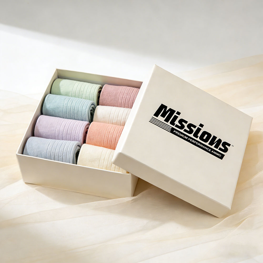 Premium Rigid Paperboard Two Piece Packaging Box for Luxury Apparel Dress Socks and Garment Cosmetic Gift Set with Custom Logo