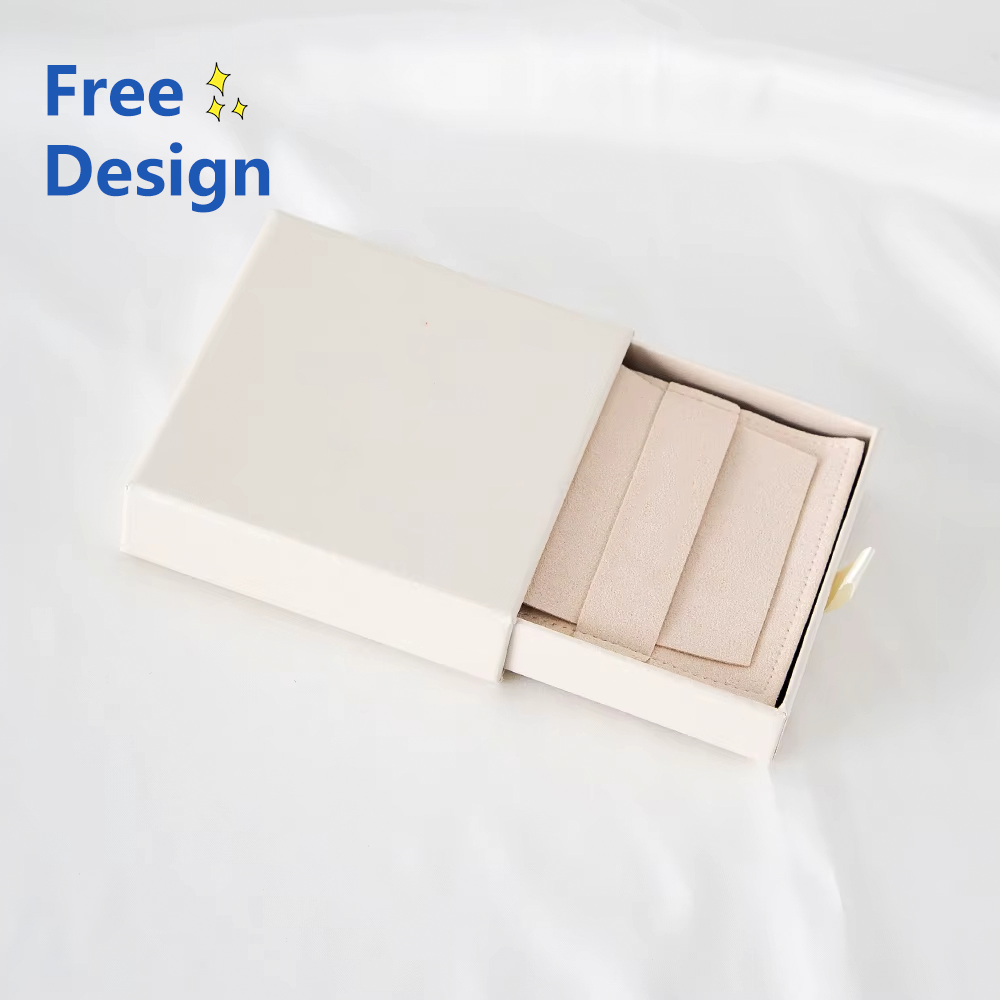 Customized Printed Premium Rigid Cardboard Jewelry Box Advanced Packaging Matt Lamination for Necklace Ring Earrings Other Gifts