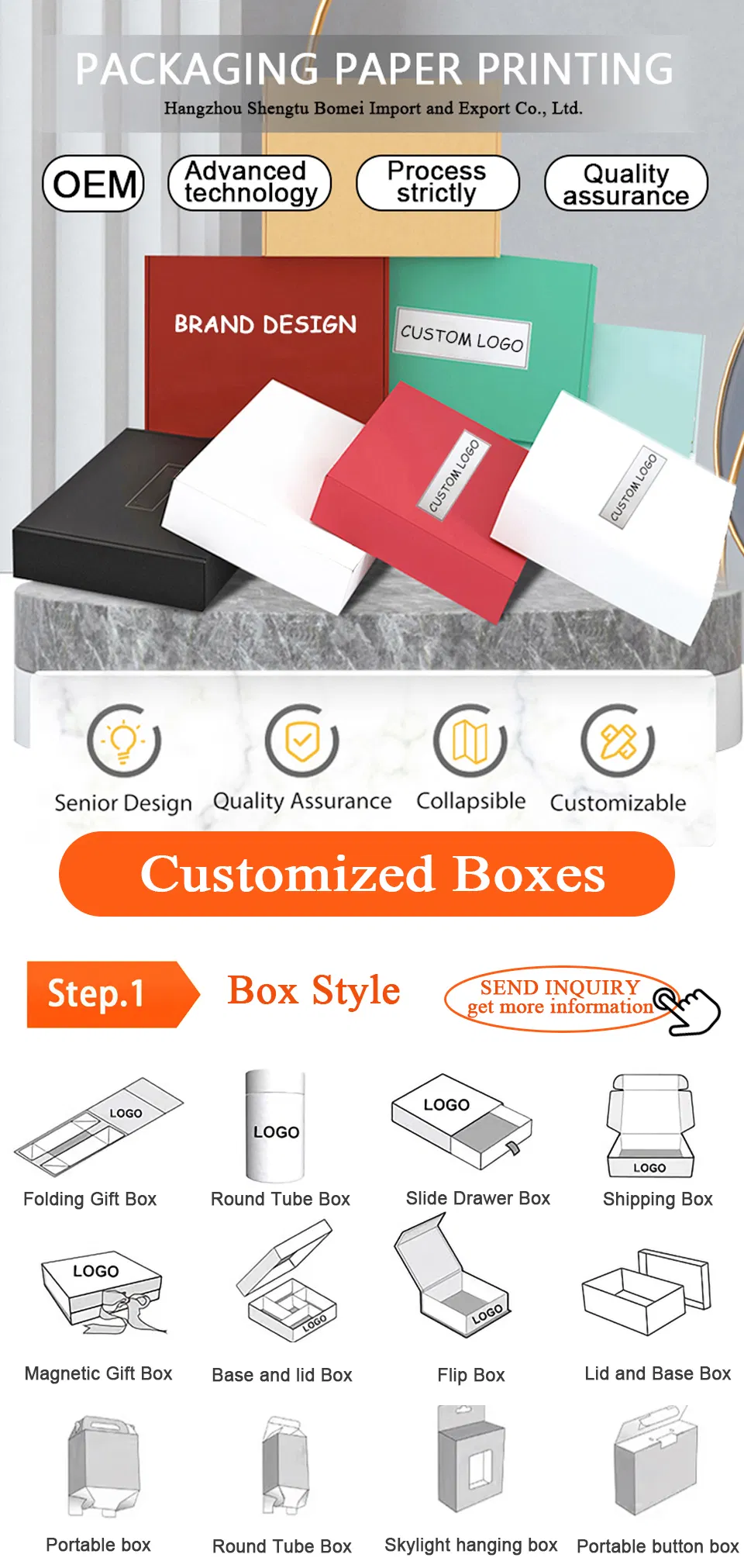 Personalized Luxury Paper Box for Promotional and Retail Packaging