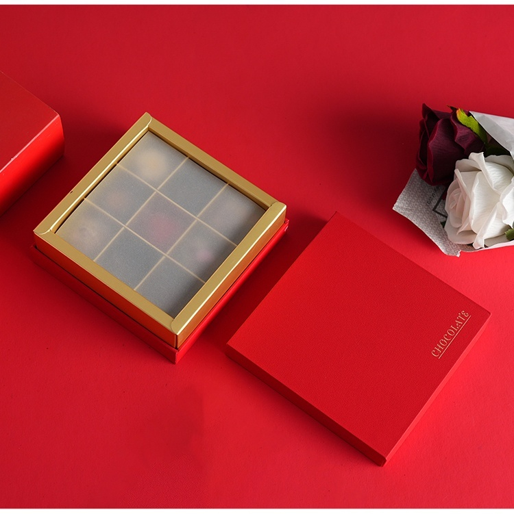 Handmade DIY Chocolate Gift Box 16 9 25 Grid Packaging Gift Box Dates Ramadan Dates Chocolate Box