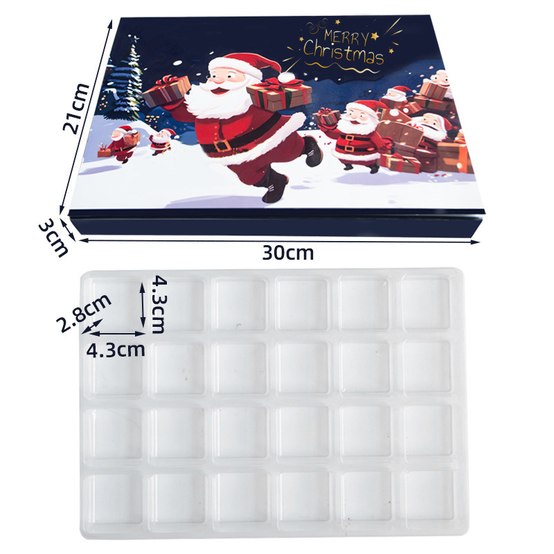 Blue Color Advent Calendar Box