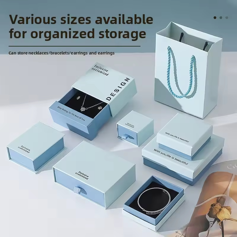 Jewelry Gift Box Jewelry Box Packaging Custom logo Bracelet Necklace Drawer Box