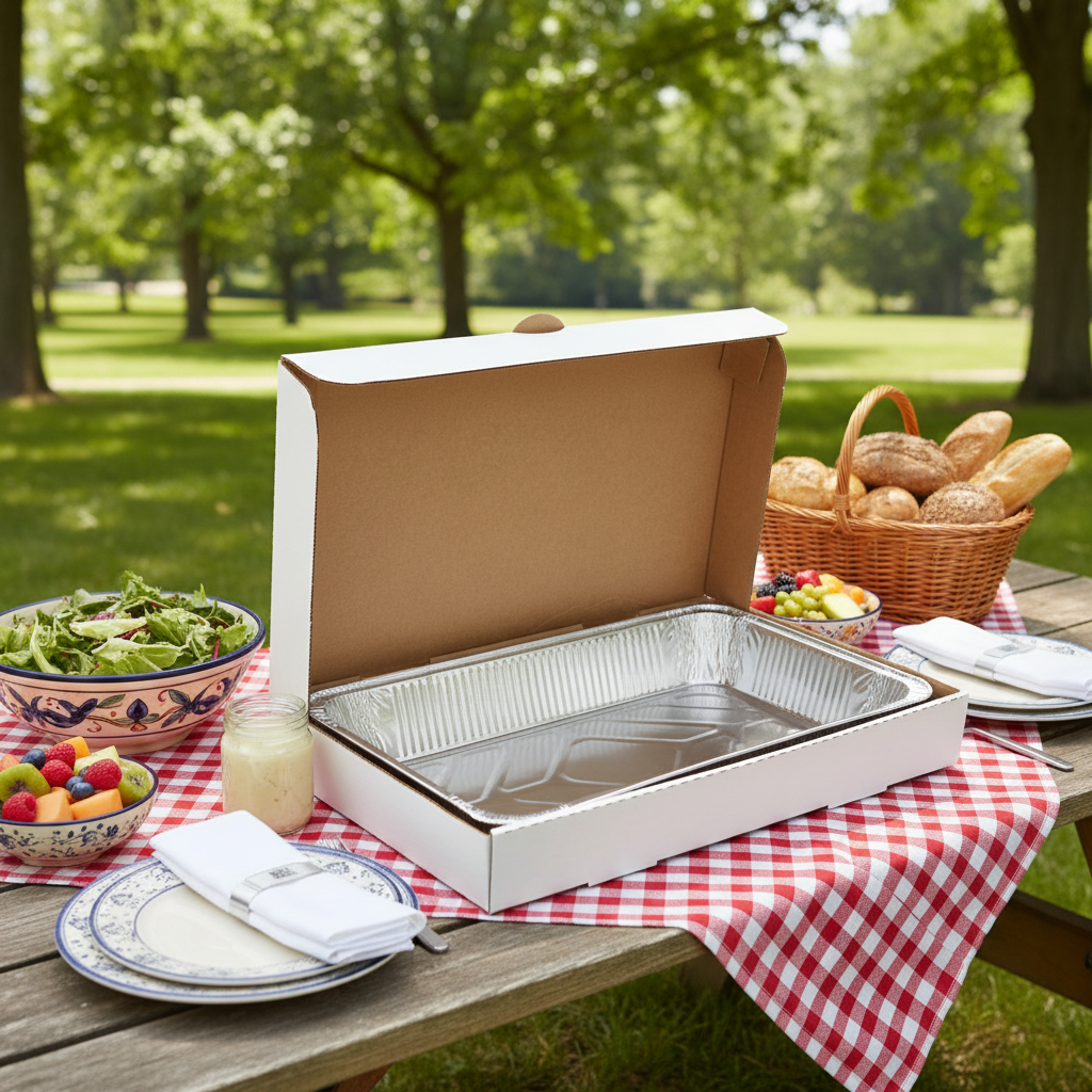 Custom Triple Dessert Platter Food Catering Box Party Tacos Kraft Paper Candy Cake Sandwich Packaging Box Rigid Boxes