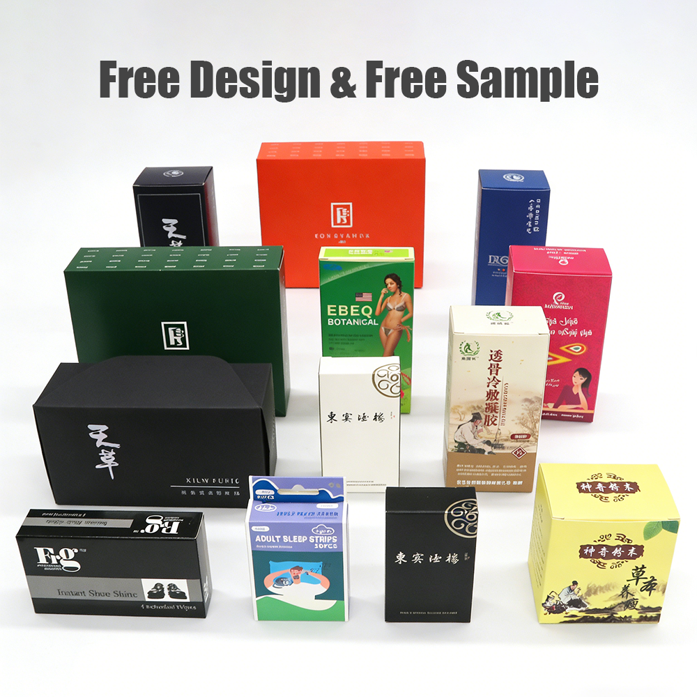 Custom Print White Card Paper Box Ivory Board Kraft Paper Product Box Packaging Folding Christmas Gift Small Cardboard Paper Box