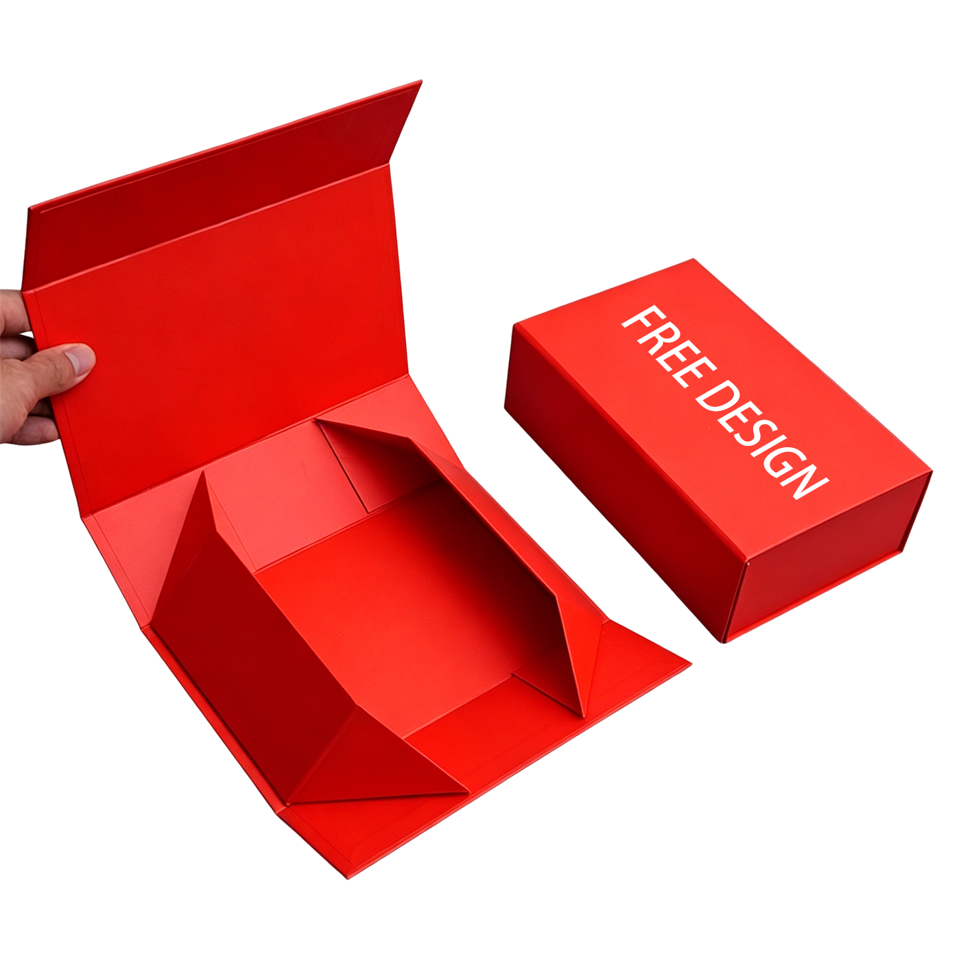 Custom Size Multi Color Portable Rigid High-End Eco-Friendly Gift Box Magnetic Closure Sponge Lining Luxury Cardboard Packaging