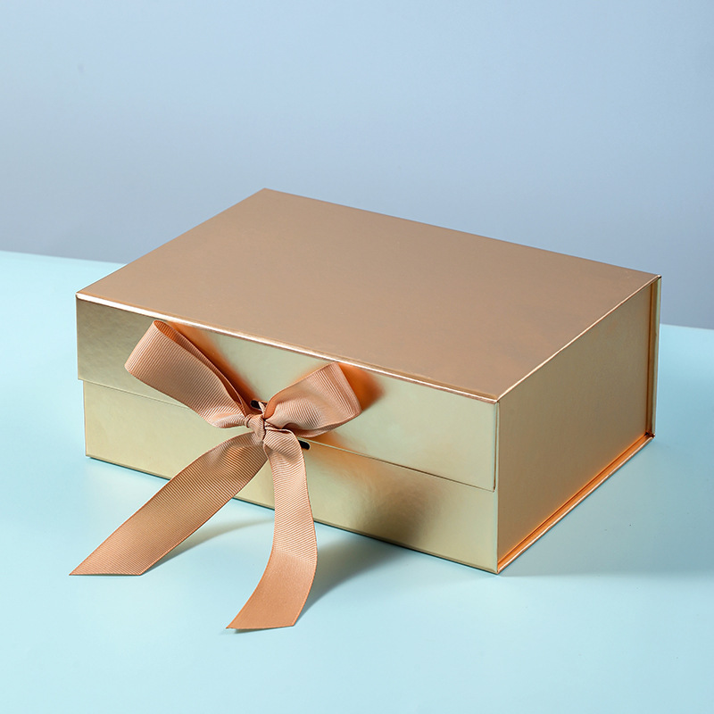 Eco-Friendly Custom Craft Paper Gift Boxes with Lids and Ribbon-Wholesale Fashion Packaging Gift Boxes Pink