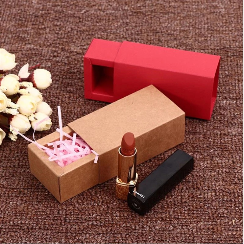 Good Kraft Paper Gift Boxes Clear PVC Window Delicate Drawer Display for Wedding Party Candies Packaging