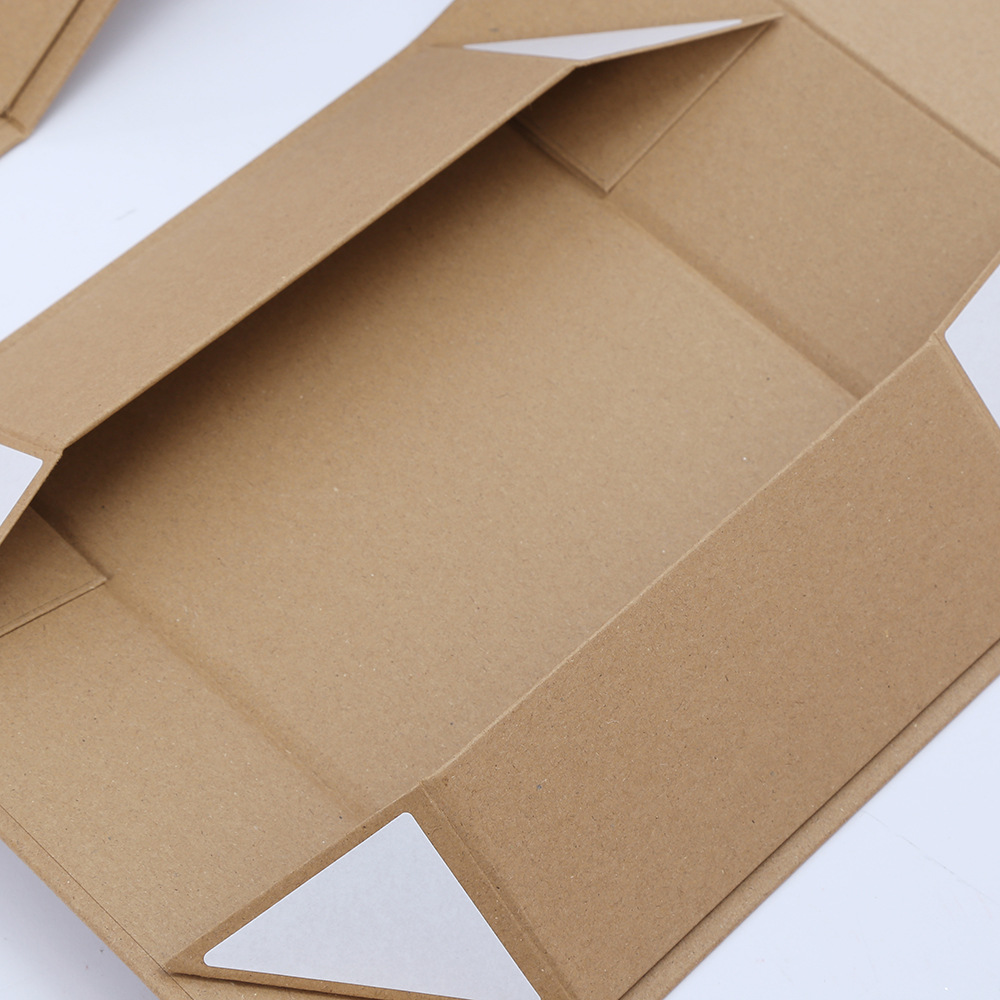 New Flip-top One-piece Folding Box Gift Packaging Souvenir and Present Box square Rigid Paper Die-cut Folding Box