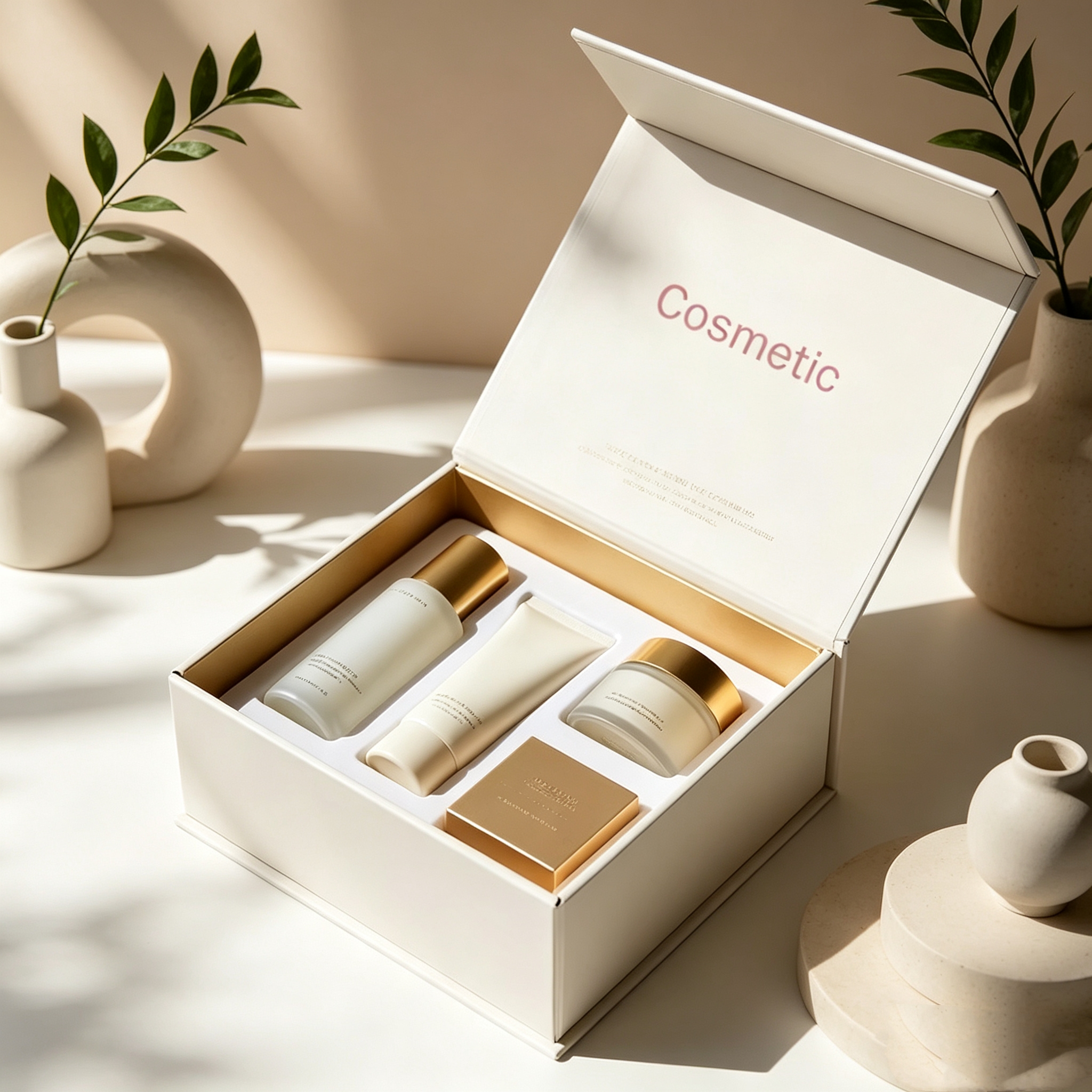 Low MOQ Custom Luxury Magnetic Closure Box Free Sample Premium Paper Gift Box for Cosmetic Brands