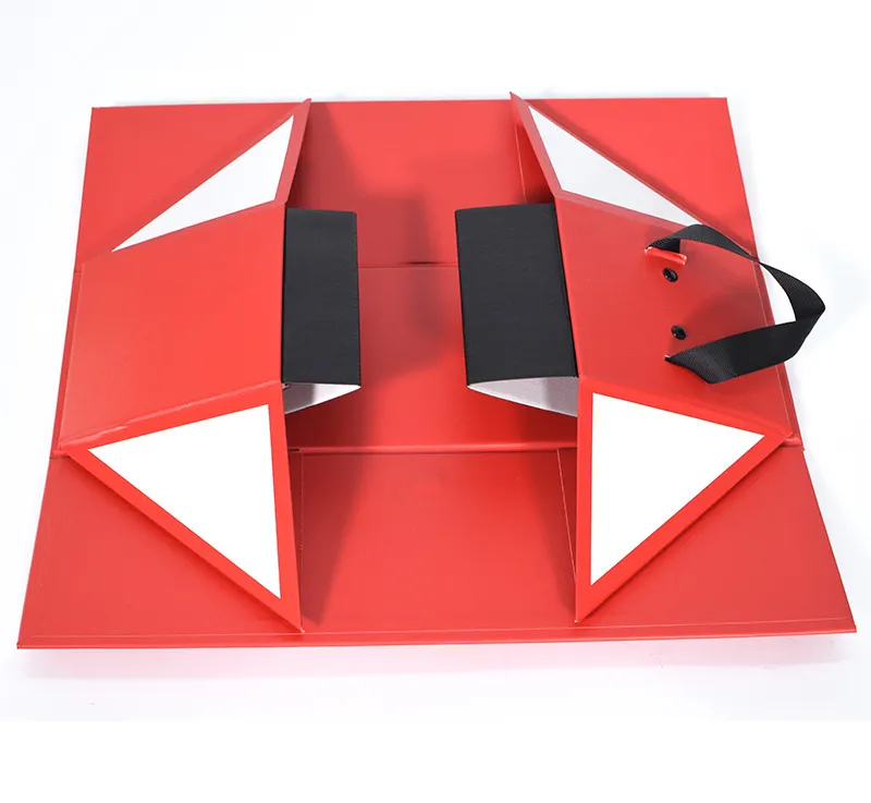 Red Wine Universal Gift Box Packaging Box, One-Piece Folding Box, Hand-Held Box