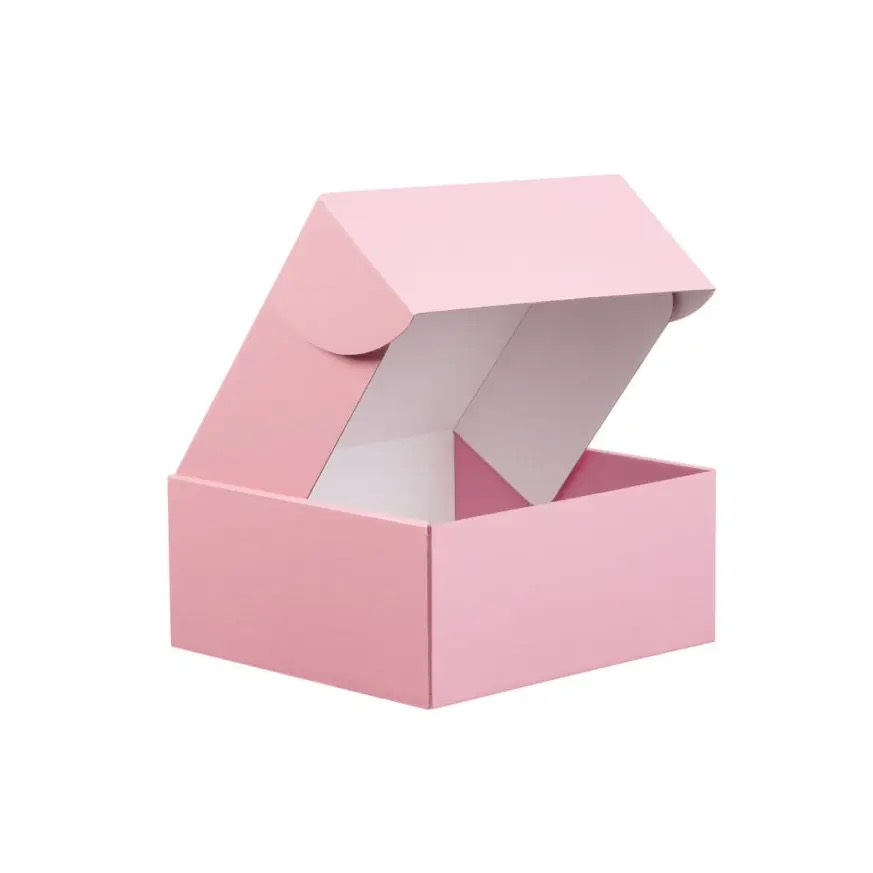 Custom Logo Kraft Corrugated Board Folders Gift Boxes with Matt Lamination Recyclable &amp; Durable Custom Size Available