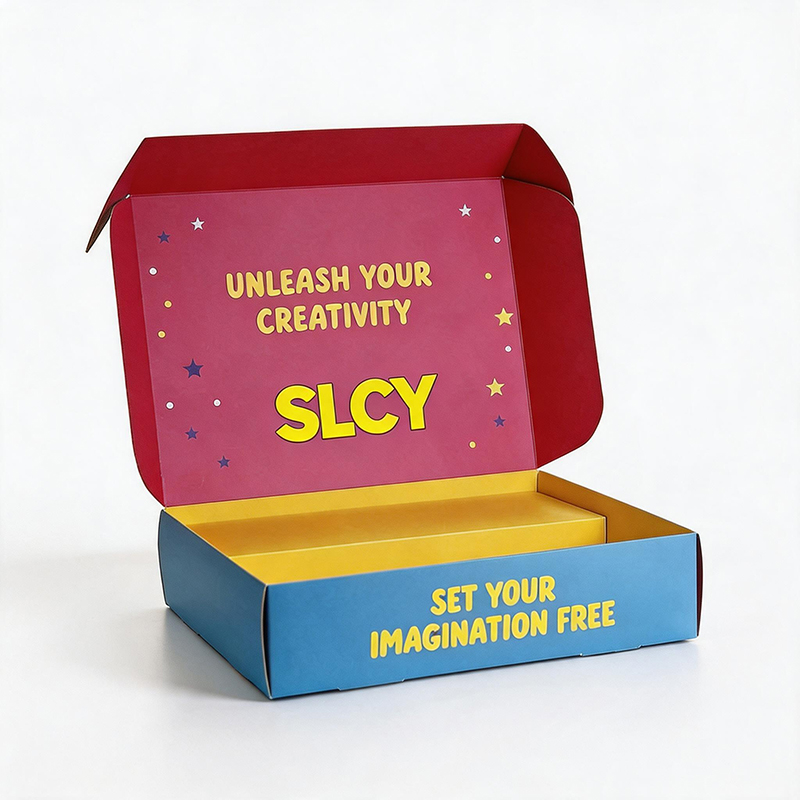 Free Design Recyclable Printed Foldable E-commerce Packaging Custom Box with Logo Corrugated Shipping Paper Box with Dividers