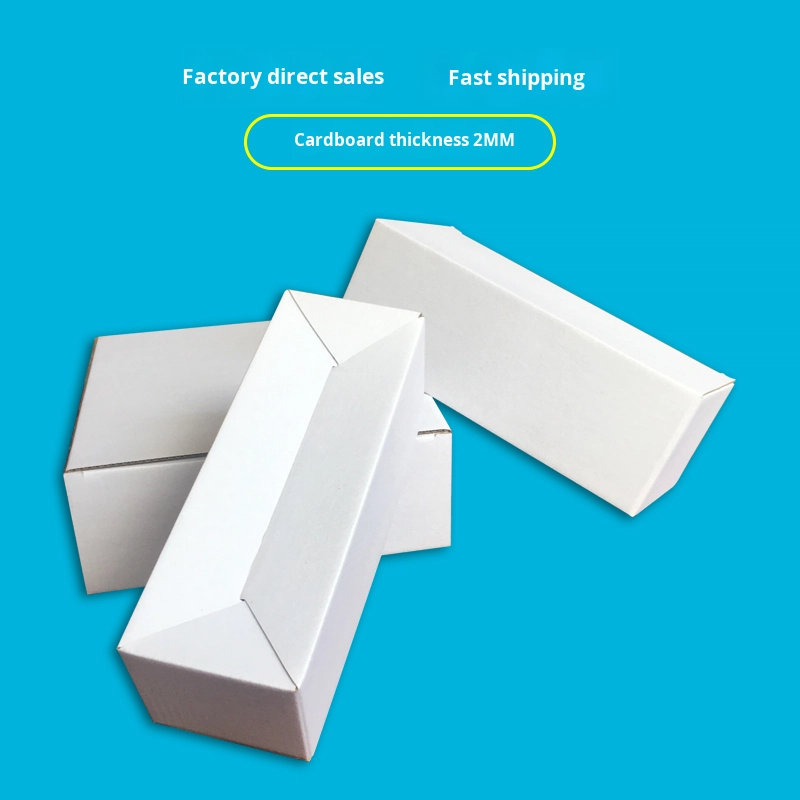 Wholesale 26cm Large White Corrugated Express Boxes In-Stock Jewelry Packaging for E-Commerce Water Cup Inner Boxes for Gifts