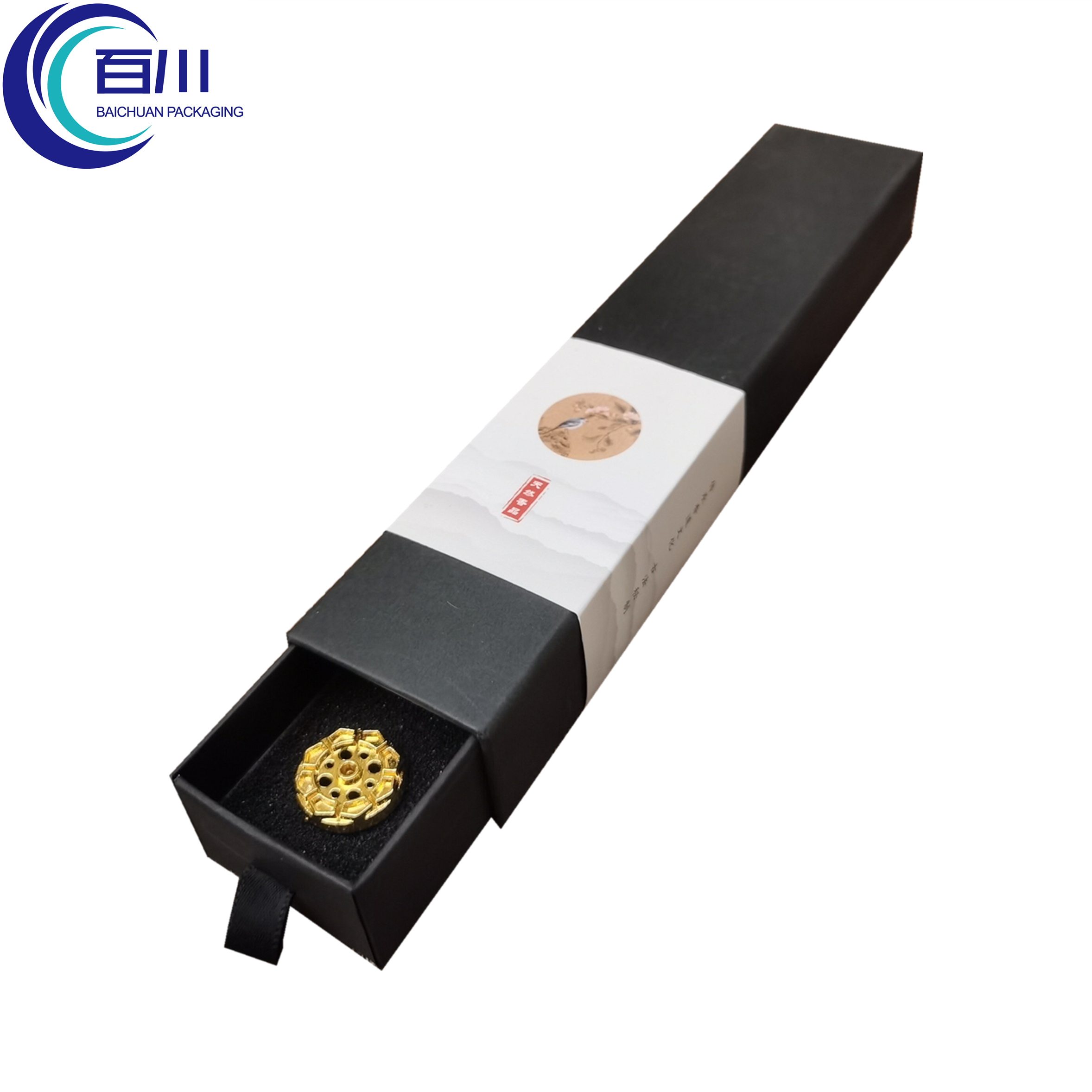 Eco Friendly Premium Recyclable Paper Gift Box Custom Logo Rigid Cardboard Box Packaging with Sleeve for Aromatherapy Products